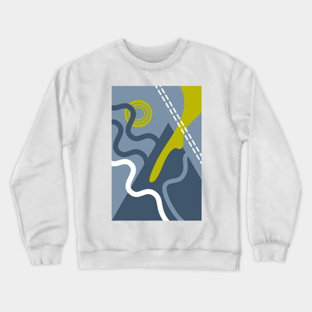 Grey abstract 102 Crewneck Sweatshirt by stephenignacio